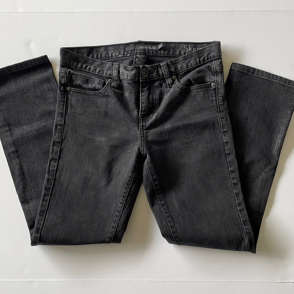 Calvin Klein Jeans Black Straight Leg | size 27 | EUC